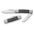 LIONSTEEL Bestman Clip Point Two Blade Carbon Fiber zsebkés - BM13-CF