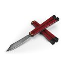 BENCHMADE Balisong Necron Ruby Red G-10 pillangókés