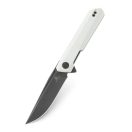 BESTECHMAN Dundee White G-10 & Gray Blade zsebkés - BMK01I