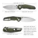 BESTECHMAN Ronan OD Green G-10 zsebkés - BMK02B