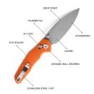 BESTECHMAN Ronan Orange G-10 zsebkés - BMK02F