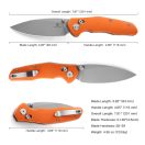 BESTECHMAN Ronan Orange G-10 zsebkés - BMK02F