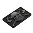 M-TAC Bearded Skull Black PVC Patch felvarró