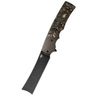 BESTECH Spanish Tip Razor copper carbon fiber zsebkés