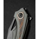 BESTECH Nuke Titanium Black Orange G-10 zsebkés - BT2107E