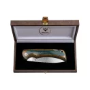 MUELA Folding Micarta Green Damascus zsebkés - BX-9G-DX