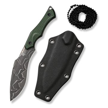 CIVIVI Vaquita II Damascus Green Micarta nyakkés