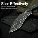 CIVIVI Vaquita II Damascus Green Micarta nyakkés