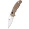 SPYDERCO Manix 2 Brown Canvas Micarta CrueWear zsebkés - C101MPCW2
