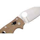 SPYDERCO Manix 2 Brown Canvas Micarta CrueWear zsebkés - C101MPCW2