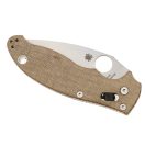 SPYDERCO Manix 2 Brown Canvas Micarta CrueWear zsebkés - C101MPCW2