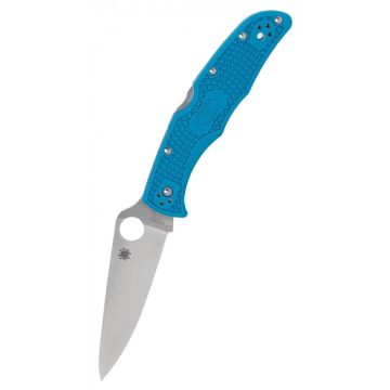 SPYDERCO Endura 4 Flat Ground Lightweight Blue zsebkés - C10FPBL