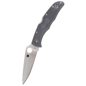 SPYDERCO Endura 4 Flat Ground Lightweight Gray zsebkés - C10FPGY