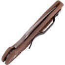 SPYDERCO Delica 4 Flat brown FRN zsebkés - C11FPBN