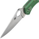 SPYDERCO Delica 4 Flat green FRN zsebkés - C11FPGR