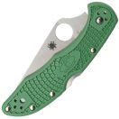 SPYDERCO Delica 4 Flat green FRN zsebkés - C11FPGR