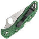 SPYDERCO Delica 4 Flat green FRN zsebkés - C11FPGR