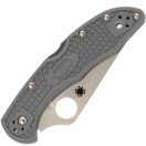SPYDERCO Delica 4 Flat grey FRN zsebkés - C11FPGY