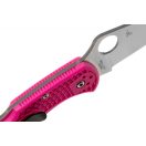 SPYDERCO Delica 4 Flat pink FRN zsebkés - C11FPPNS30V