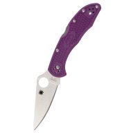 SPYDERCO Delica 4 Flat purple FRN zsebkés - C11FPPR