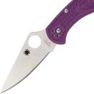 SPYDERCO Delica 4 Flat purple FRN zsebkés - C11FPPR