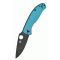 SPYDERCO Tenacious Blue Ti Black Plainedge zsebkés