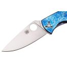 SPYDERCO Tenacious Blue Ti Disarray Finish zsebkés - C122TIBLBKP