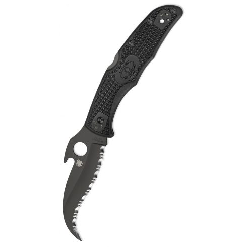 SPYDERCO Matriarch 2 Black Emerson Opener zsebkés - C12SBBK2W