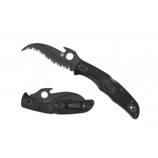 SPYDERCO Matriarch 2 Black Emerson Opener zsebkés - C12SBBK2W