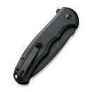 CIVIVI Praxis Button Lock AllBlack zsebkés -  C18026E-1