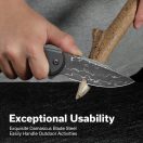 CIVIVI Praxis Button Lock Damascus Blade zsebkés