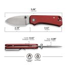 CIVIVI Baby Banter Burgundy G-10 zsebkés