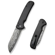 CIVIVI Chevalier II Damascus Blade Black Aluminium zsebkés - C20022B-DS1