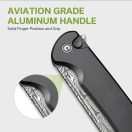 CIVIVI Chevalier II Damascus Blade Black Aluminium zsebkés