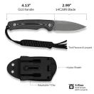 CIVIVI Altus Fixed G-10 Gray Stonewashed fixpengés