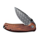 CIVIVI Pintail Damascus Cuibourta Wood zsebkés