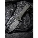 CIVIVI Conspirator Damascus Green Micarta zsebkés - C21006-DS1