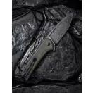 CIVIVI Conspirator Damascus Green Micarta zsebkés