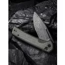 CIVIVI Conspirator Damascus Green Micarta zsebkés - C21006-DS1