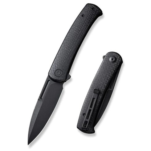 CIVIVI Caetus Black Micarta Black Blade zsebkés