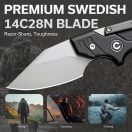 CIVIVI Typhoeus Black and Gray Aluminium zsebkés - C21036-3