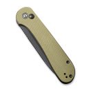 CIVIVI Elementum Button Lock Micarta Black Blade zsebkés - C2103B