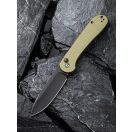 CIVIVI Elementum Button Lock Micarta Black Blade zsebkés - C2103B