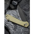 CIVIVI Elementum Button Lock Micarta Black Blade zsebkés - C2103B