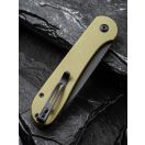 CIVIVI Elementum Button Lock Micarta Black Blade zsebkés