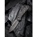 CIVIVI Elementum Button Lock Marble Carbon zsebkés - C2103DS-3