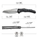 CIVIVI Spiny Dogfish Black G-10 zsebkés