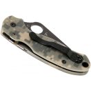 SPYDERCO Para 3 G-10 Digital Camo Black Blade zsebkés