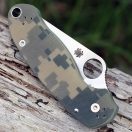 SPYDERCO Para 3 G-10 Digital Camo Plain zsebkés