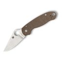 SPYDERCO Para 3 Brown Canvas Micarta CrueWear zsebkés - C223MPCW